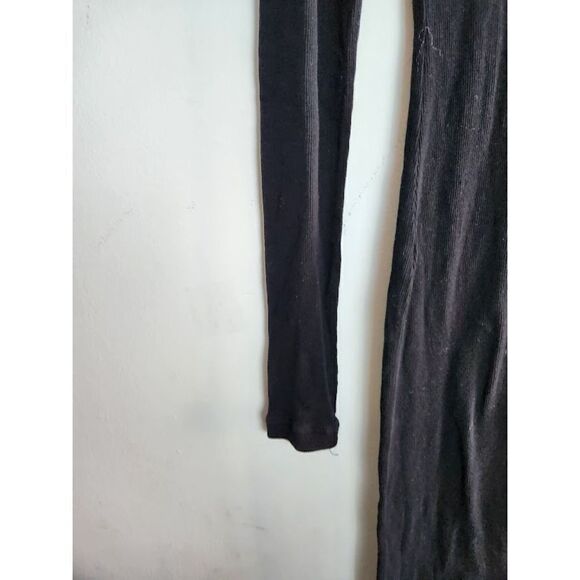 Standard James Perse Black Ribbed Cotton Scoop Neck Dress size 2 or Medium - Picture 4 of 13